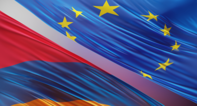 Armenia and EU Flag