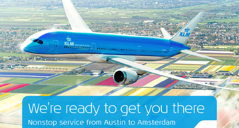 New of the Day – Americas (28 March 2022): KLM between Amsterdam Austin - Air Service One