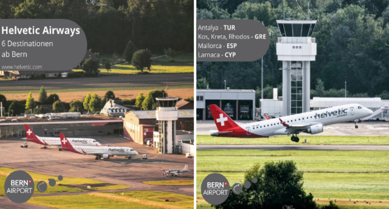 Bern Airport now has a based Helvetic Embraer E195-E2 operating