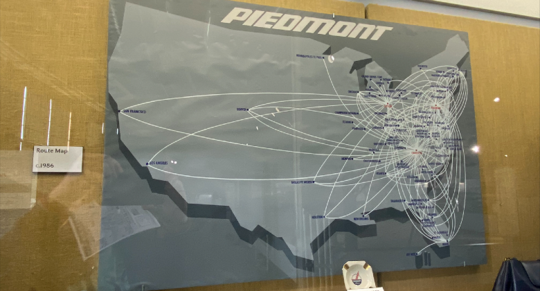 Piedmont route map