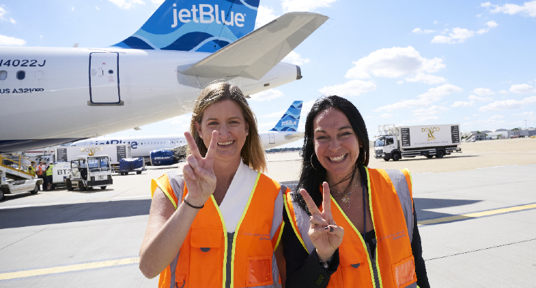 Gatwickairport gets 2 JetBlue