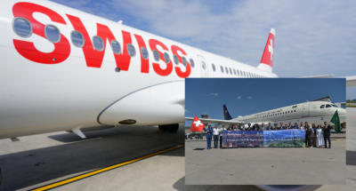 Swiss airlines in Zurich