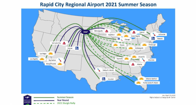closest airport to rapid city sd