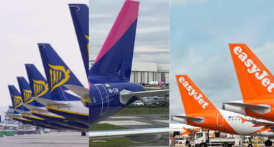 easyJet, Ryanair and Wizz Air