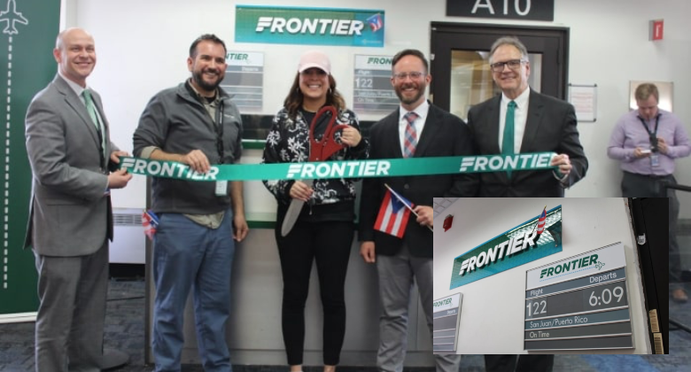 Frontier Puerto Rico Routes Ribbon Cutting 4 May 23 