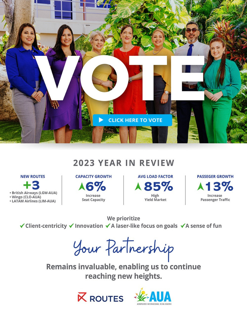 Vote for success: Aruba Airport transforming into Caribbean hub with ...