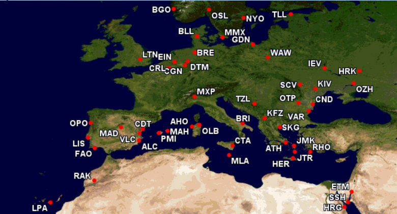 Wizz Air cut destinations 