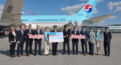 Prague airport 10 years of Korean Air