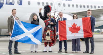 Westjet at Edinburgh