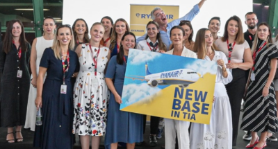 Ryanair new Tirana base
