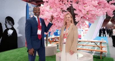 Chryssa Westerlund, Executive Vice President & Chief Revenue Officer at MWAA, and Elliott Ferguson, President & CEO of Destination DC, spoke to Air Service One at Routes World in Hong Kong