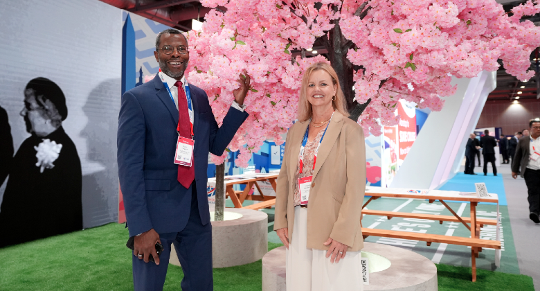 Chryssa Westerlund, Executive Vice President & Chief Revenue Officer at MWAA, and Elliott Ferguson, President & CEO of Destination DC, spoke to Air Service One at Routes World in Hong Kong