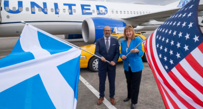 United Airlines in Glasgow