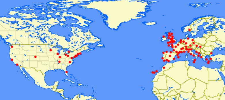 Aer Lingus route map