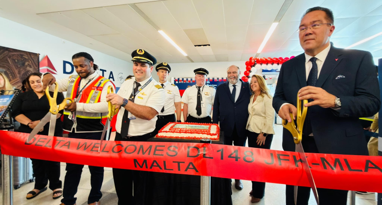 Delta Airlines at Malta 