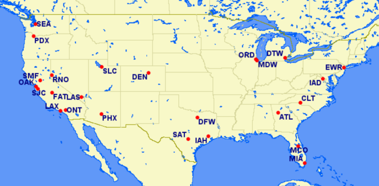 Volaris Route Map