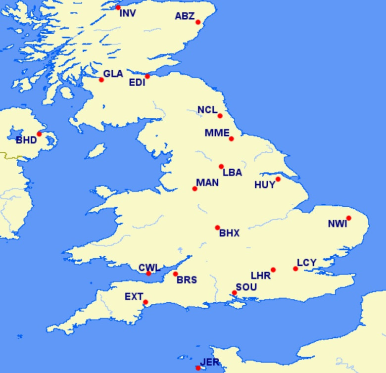 KLM UK Network